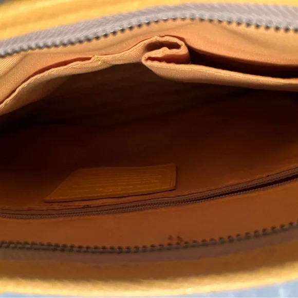 Coach Beige and Yellow Crossbody Bag - Picture 5 of 5